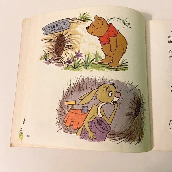 Vintage 1965 Disney Winnie the Pooh and the Honey Tree 7  Inch Record and Book - Picture 8 of 16